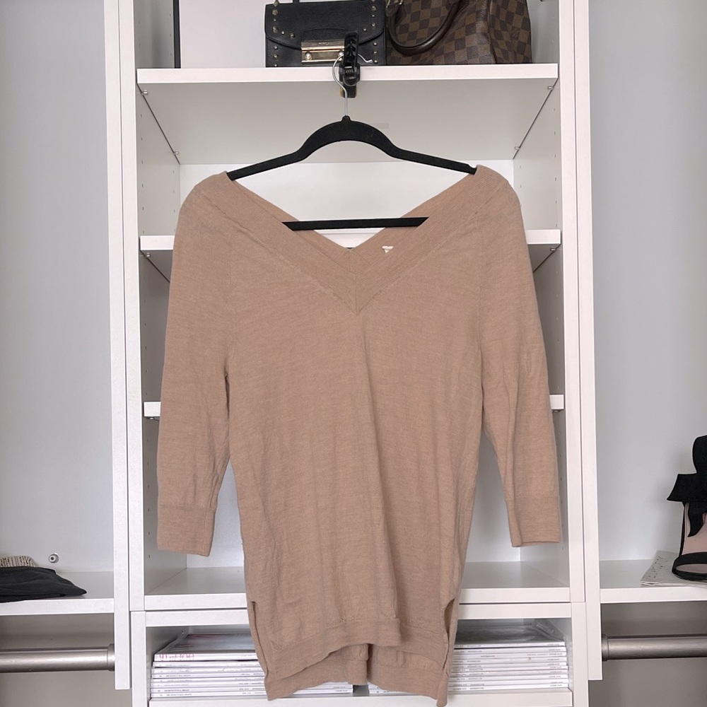 Anthropologie Nude V neck merino wool Sweater